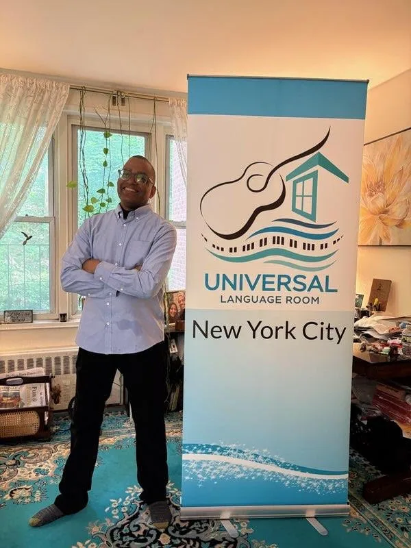 Gilbert Smith during the New York period of the Universal Language Room.